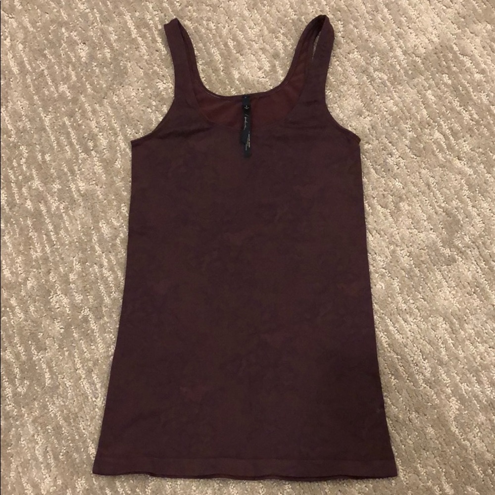 Aritzia T Babaton Maroon Tank Top
